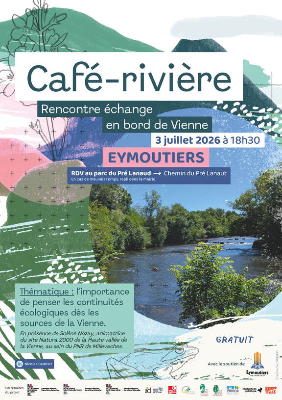 Café-rivière en bord de Vienne